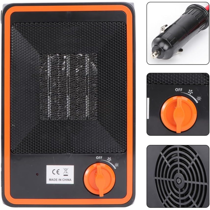 Електричний автомобільний обігрівач Hemobllo, обігрівач для транспортного засобу, швидкий нагрів, тиха робота, безпечний корпус, легке встановлення, енергоефективний, аксесуар для автомобіля