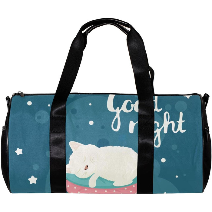 Спортивна сумка, маленька дорожня сумка, сумка для шопінгу та йоги Доброї ночі, котику-пончику, сумка для фітнесу на відкритому повітрі, ручна поклажа