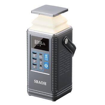 Зовнішній акумулятор Powerstation PD100W, акумулятор SBAOH 296 Втгод для кількох пристроїв, сонячний генератор для кемпінгу, активного відпочинку, подорожей, надзвичайних ситуацій (адаптер живлення не входить до комплекту)