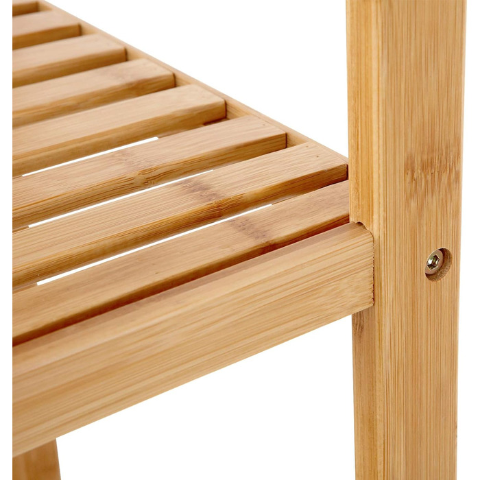 Полиця для ванної кімнати 5 рівнів, вузька полиця стояча, бамбукова полиця, багатофункціональна полиця для зберігання, для кухні,