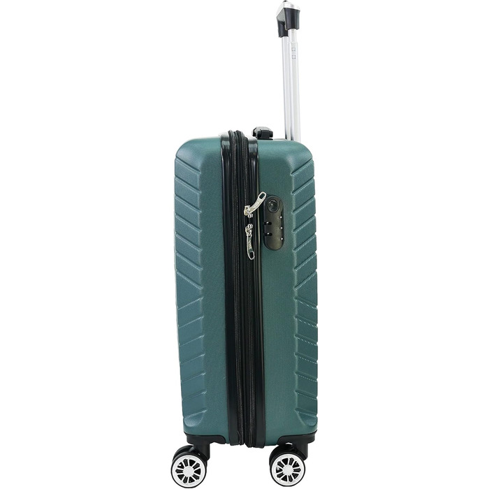 Валіза на 8 колесах VR629, зелений колір, розмір S (34-45л), 55x39x22 см, вага 2,8 кг