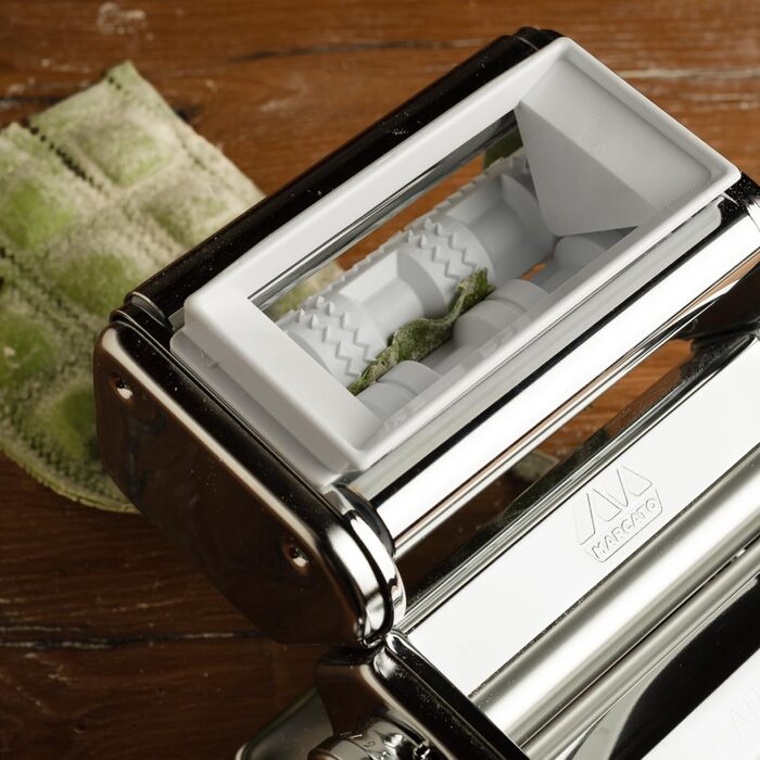 Насадка для равіолі Marcato, тканина, срібло, 17.7 x 11.2 x 9 см одинарна