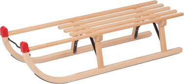 Давос санки дерев'яні санки традиційні металеві стійки дерев'яні санки дерев'яні санки 90 см