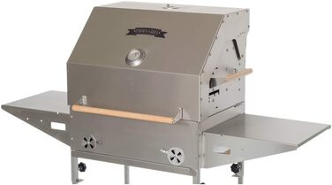 Гриль Profi Grill PG 600 з нержавіючої сталі, гриль на вугіллі, гриль для курки, гриль-вертел, камінна яма