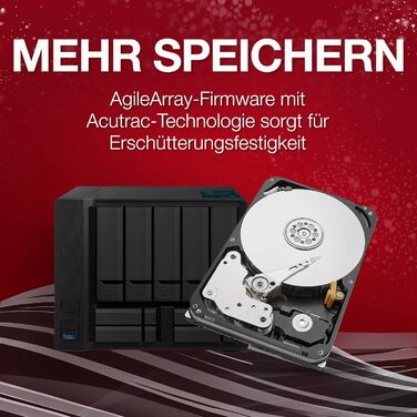 Внутрішній жорсткий диск NAS 4 ТБ HDD, 3,5 дюйма, 7200 об/хв, CMR, 128 МБ кешу, SATA 6 ГБ/с, сріблястий, вкл. 3 роки служби порятунку, номер моделі ST4000NE001 4TB IronWolf Pro