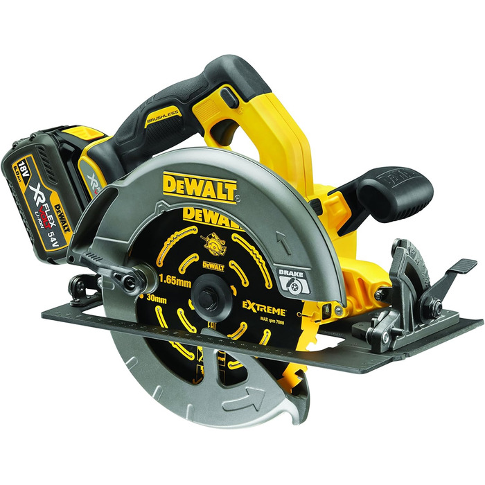 Акумуляторна портативна дискова пила Dewalt, 54 В, Flexvolt, , DCS575NT-XJ