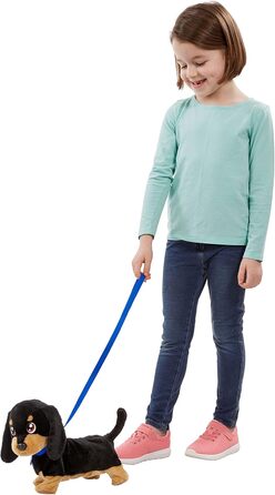 Такса - Інтерактивна м&39яка іграшка для дітей від 2 років - Весела плюшева іграшка собака, яка бігає і гавкає - Подарунок дітям