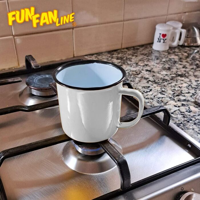 Набір емальованих чашок об&39ємом 350 мл для кави/чаю/гарячих/холодних напоїв, ретро/вінтажний дизайн, ідеально підходять для кемпінгу, пікніків або подорожей. Легкі, портативні та багаторазові (білий із зеленим, набір з 4 шт. ). Білий із зеленим, набір з