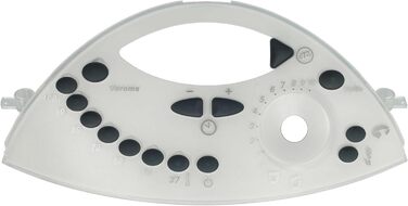 Панель керування vhbw Панель панелі сумісна з кухонним комбайном Vorwerk Thermomix TM31 - передня кришка, чорний, сірий, білий