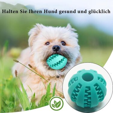 Чищення зубів (малі, середні, великі (5 см, 6 см, 7 см)), 3 Pack Dog Balls - Dog Toy Intelligence Ball - Natural Rubber Puppy Toy Dog Ball for Small Medium Large Dogs