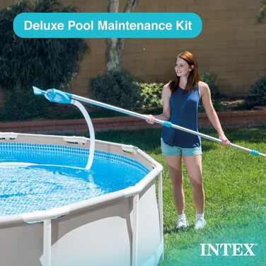 Набір для обслуговування басейну Intex Deluxe - Аксесуари для басейну - Набір для чищення басейну - 5 предметів