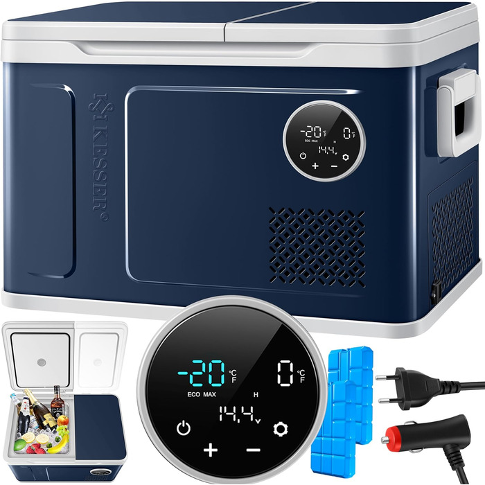 В1 двозонний холодильник та морозильна камера, електрична морозильна камера зі світлодіодним сенсорним керуванням 12/24 В 230 В, о