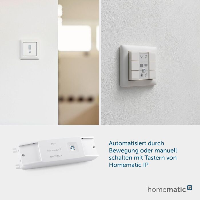 Світлодіодний контролер Homematic IP Smart Home RGBW, непряме освітлення, керує світловими стрічками. Світлодіодні стрічки через додаток, Google Assistant і Alexa, 157662A0 (універсальний привід)