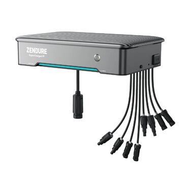 Балконна електростанція SolarFlow Hyper 2000 з накопичувачем, сонячна потужність 1800 Вт, зарядка змінного струму 1200 Вт/вихід 1200 Вт, вбудований мікроінвертор, TOU, 2 AB2000X 3840 Втгод LiFePO4, комплект Kraftmax 0 ПДВ