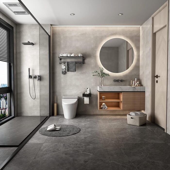 Тримач для туалетного рулону Без свердління, тримач для туалетного рулону З ящиком для вологих серветок Тримач для туалетного руло