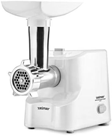 Електрична м'ясорубка, 1000, пластик і нержавіюча сталь, біла 1000 Вт, 8507672 ZMM1010B