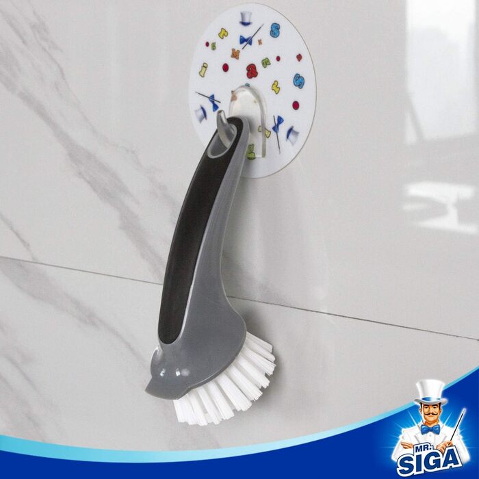 Щітка для чищення каструль MR.SIGA, щітка для кухні, 2 шт. чорна та сіра