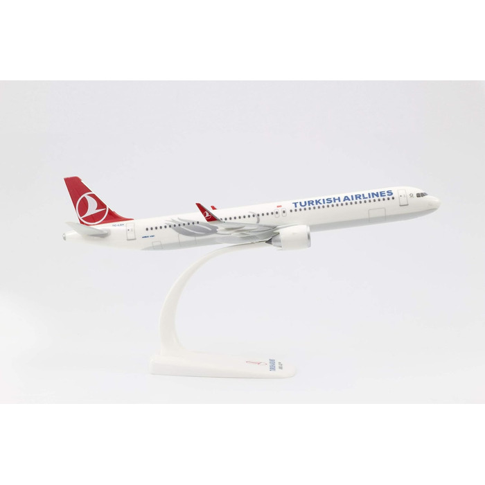 Крила, Модель літака з підставкою, Флаєр, Моделювання, Мініатюрні моделі, Колекційний предмет, Пластик, Кріплення Snap - Масштаб 1200, 612210 Airbus A321neo, Turkish Airlines