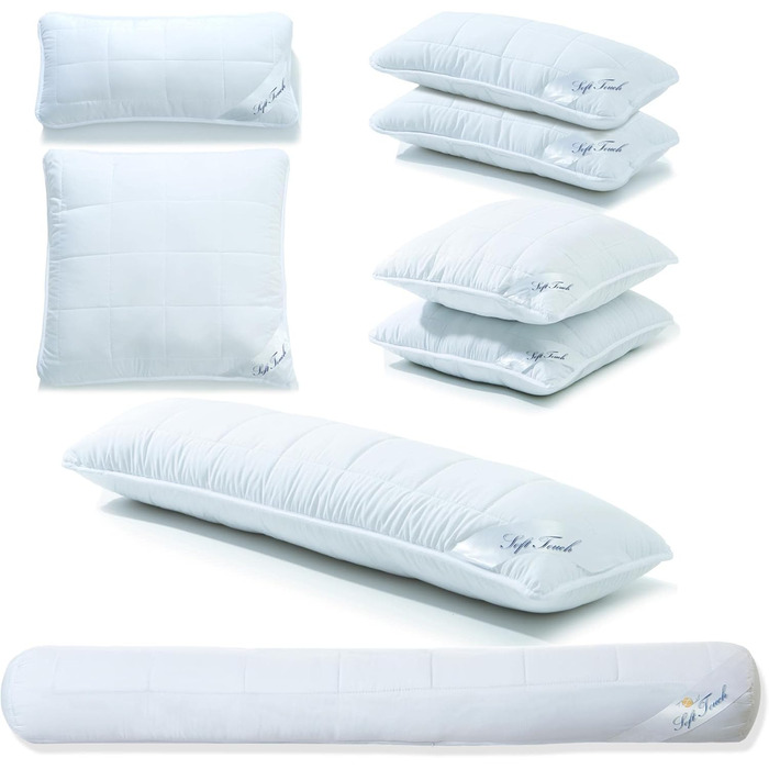 Подушка для сну на боці з акватекстилю 40 x 145 см, подушка для годування грудьми на блискавці 1500 г, клімат-регулююча подушка для сну на боці Oeko-TEX Soft Touch 40 x 145 см/1500 г