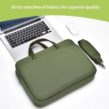 Чохол для ноутбука з плечовим ременем для ноутбуків діагоналлю 40,6 см (16 дюймів), містка ділова сумка для подорожей та поїздок н