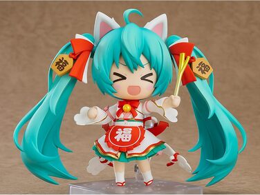 Колекційна фігурка Nendoroid Hatsune Miku Maneki Miku Ver. (Character Vocal Series 01), 10 см
