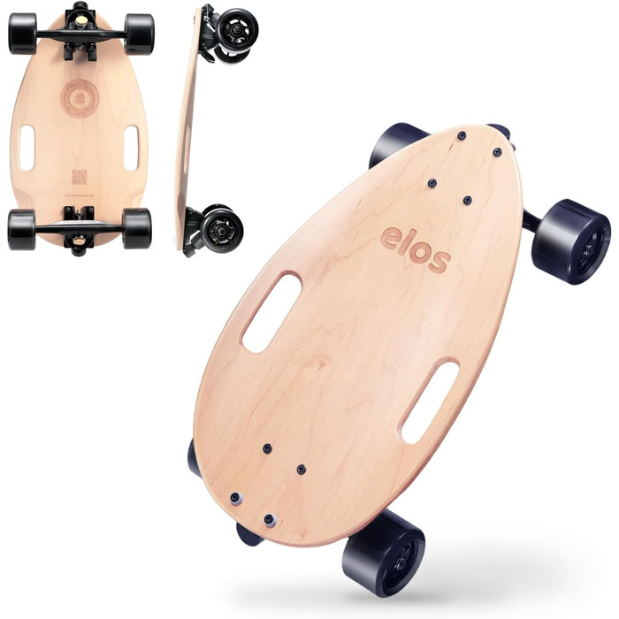 Скейтборд повністю легкий - Міні лонгборд kreuzer скейтборд прозорий клен