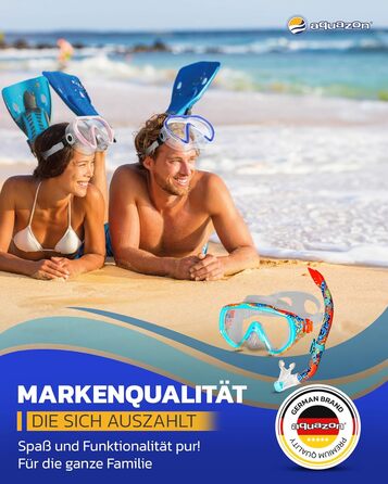 Надзвичайно зручний дитячий комплект для підводного плавання, маска для дайвінгу з надм&39яким силіконом, 7-14 років, кришталево чистий вид крізь загартоване скло Coral