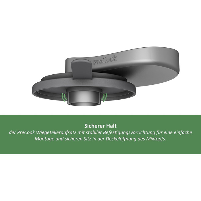 Подовжувач кришки Mixle PreCook, пластина для зважування, сумісна з Thermomix TM6, TM5, TM31 і TM Friend, аксесуари
