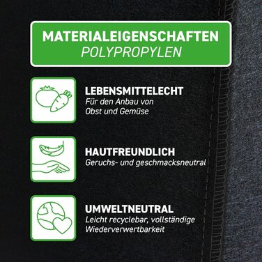 Мішки для рослин GardenMate з нетканого матеріалу об&39ємом 5 x 60 л, Ø45,5 см, висота 40 см - Blackline 5 x 60 літрів (D45,5xH40 см) Blackline