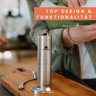 Ощадний набір Groenenberg 5 Френч-прес Thermo Кавомолка Інструкція Прес для кави високоякісна ручна кавомолка з нержавіючої сталі 1 літр френч-прес