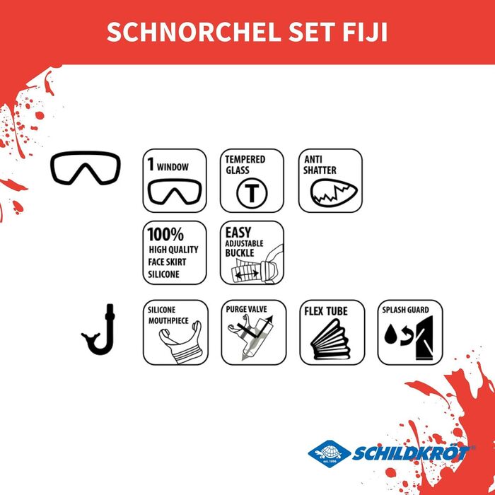 Набір для 2-х предметів маска, трубка, набір ABC, набір для дайвінгу для дорослих та підлітків, високоякісний силікон, стильний дизайн, ідеальна посадка, у блістерній упаковці, 940012