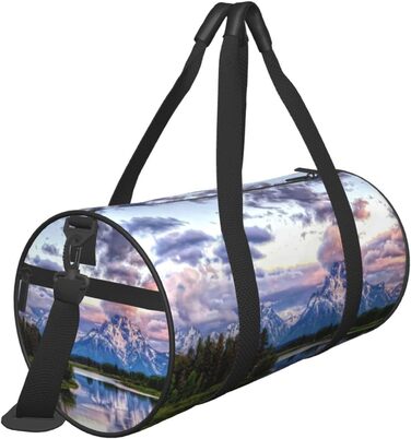 Дорожня сумка-циліндр з малюнком національного парку, спортивна сумка для чоловіків та жінок, сумка-мішок, спортивна дорожня сумка