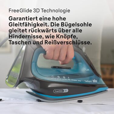 Парова праска Braun Household TexStyle 5 SI5256 BL з підошвою FreeGlide 3D, точним наконечником, вертикальна подача пари, система