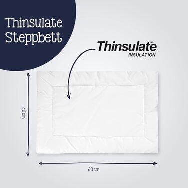 Подушка Julius Zllner Baby Dream, Thinsulate Lite Loft, Standard 100 від OEKO-TEX, розмір 40x60 см Подушка 40x60 см Baby Dream