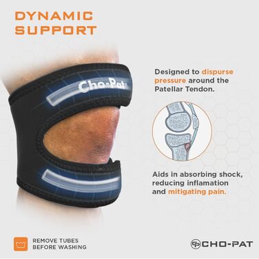 Чохол на коліно Cho-Pat black Dual Action Knee Strap