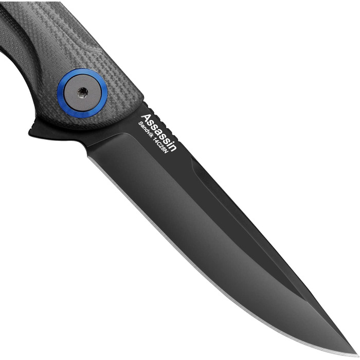 Складаний ніж Harnds Assassin Titanium Outdoor Knife, кишеньковий ніж, що швидко відкривається, з лезом Sandvik 14C28N та ручкою G