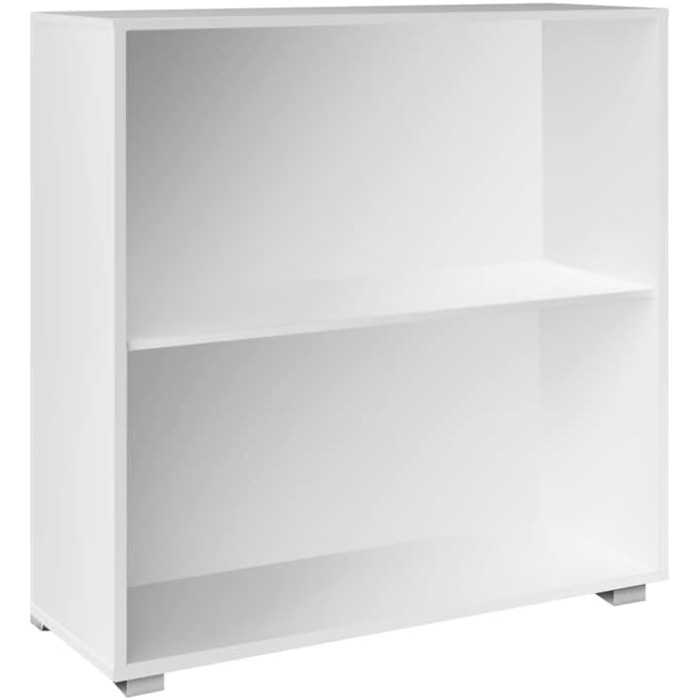 Книжкова шафа Casaria з 5 відділеннями, 190x60x28 см, регульовані по висоті полиці, дерев&39яна, відкрита, сучасна, для кабінету, офісу, вітальні, окремостояча полиця, колір Vela, біла