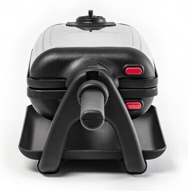 Вафельниця Tefal King розміру WM756D Подвійна вафельниця для 2 бельгійських вафель Функція обертання Листи з антипригарним покриттям товсті вафлі Регулятор температурилегке очищення 120 Вт 1 л