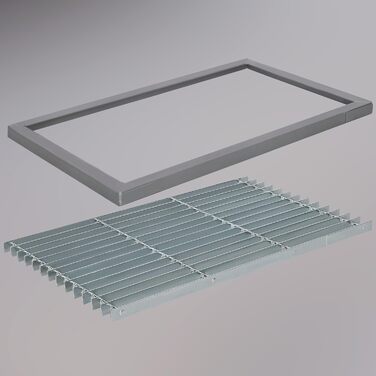 Килимок для вулиці KOTARBAU 60x40 см, Оцинкований метал, Вхідний килимок, Килимок для внутрішніх дверей, Вуличний килимок, Килимок для передніх дверей, Килимок для дверей, Килимок для бруду, Вулічний килимок для дверей, 60 x 40 см