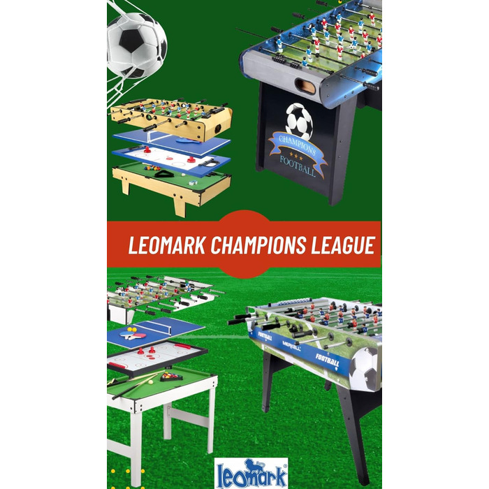 Мобільний дерев’яний ігровий стіл Leomark Multigame 4-в-1