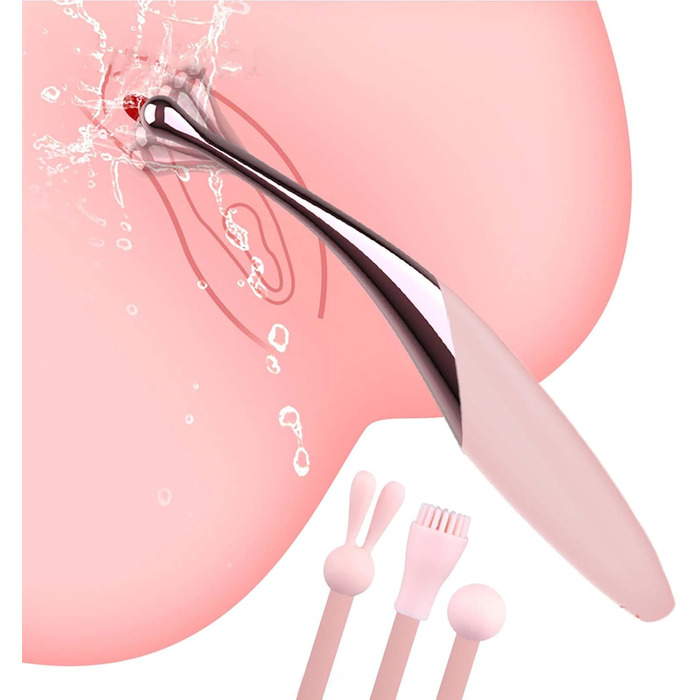 Високочастотний вібратор для точки G, вібратор для клітора, 10 режимів вібрації, 3 змінні вібраційні головки, високочастотний силіконовий вібратор, вібрація для жінок, стимулятор клітора, анальний вібратор