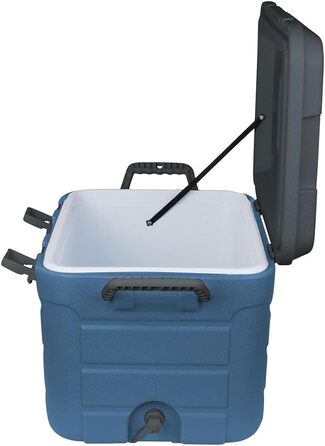 Бокс-холодильник з міцною поліуретановою ізоляцією Пасивний холодильник для кемпінгу, пікніків, фестивалів Зберігає їжу холодною або теплою до 47 годин, міцний HDPE, зручний для транспортування, 30L