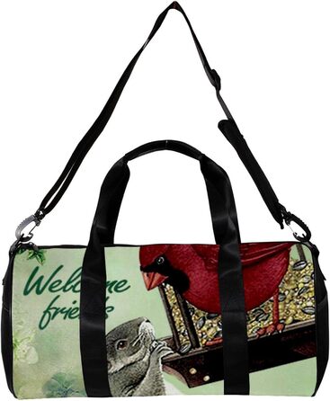 Спортивна сумка, маленька дорожня сумка, сумка для шопінгу та йоги з мотивом лісових птахів, сумка для фітнесу на відкритому повітрі, ручна поклажа