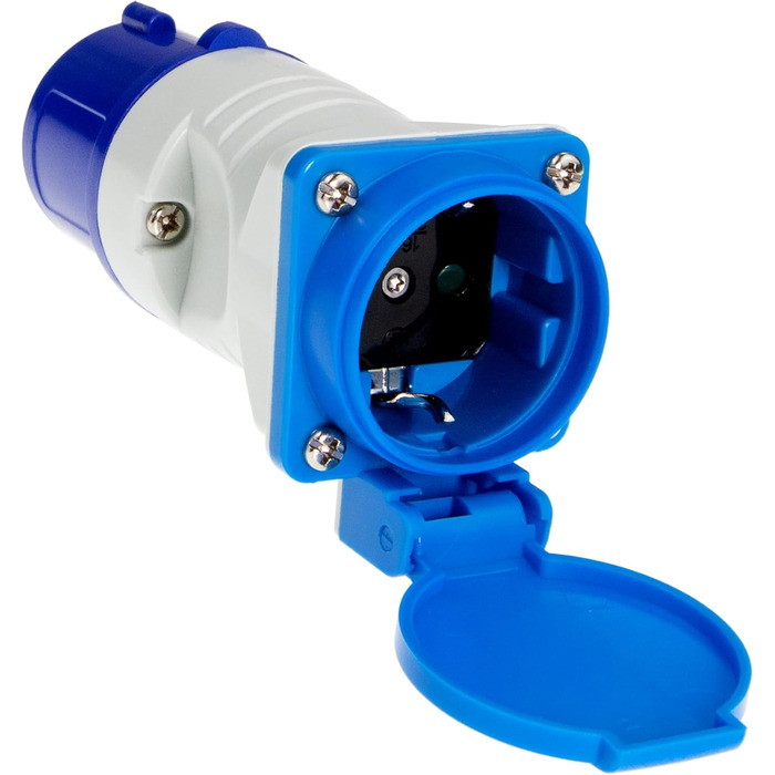 Кратний адаптер CEE на Schuko, 230 В 16 А для кемпінгу та автофургонів, 3-