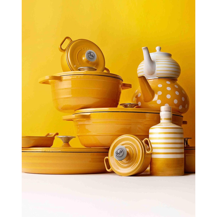 Чавунна каструля Sally's 'Samira Deluxe - міцна та високоякісна перлина для ідеального приготування їжі - об'ємом 2,2 літра, для в