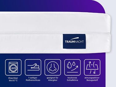 В 1 Duo - ортопедичний 7-зонний матрац з холодної піни, рівні жорсткості 2 та 3, сертифікований ko-Tex, 90 x 200 см, висота 12 см, виготовлений за німецькими стандартами якості, 90 x 200 см, 12 см, 2
