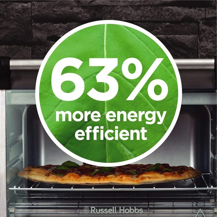 Духова фритюрниця Russell Hobbs 5-в-1 фритюрниця, міні-духовка, гриль, тостер, функція підтримки тепла Express (20 л, піца ø 30 см, включаючи кошик для смаження, деко та решітка для гриля) Конвекційна піч 26680-56 Нова духова шафа