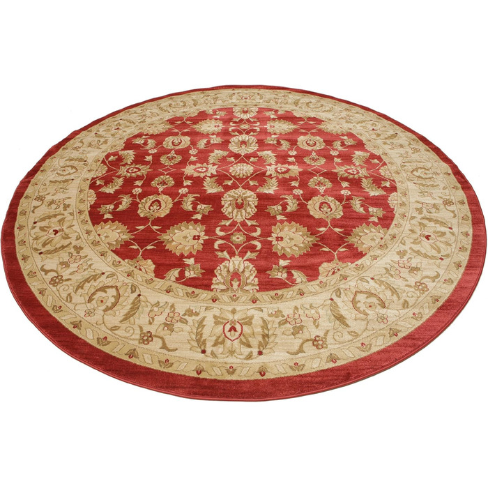 Килим із середнім ворсом, 300 см, круглий, східний килим Ziegler, Oeko-Tex Standard 100, передпокій, спальня, кухня, вітальня, чер