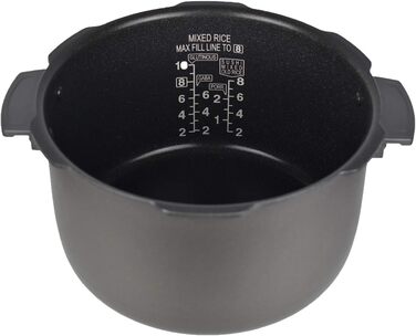 Програмована парова рисоварка, скороварка, повільна плита з нержавіючої сталі чорна, 1009S