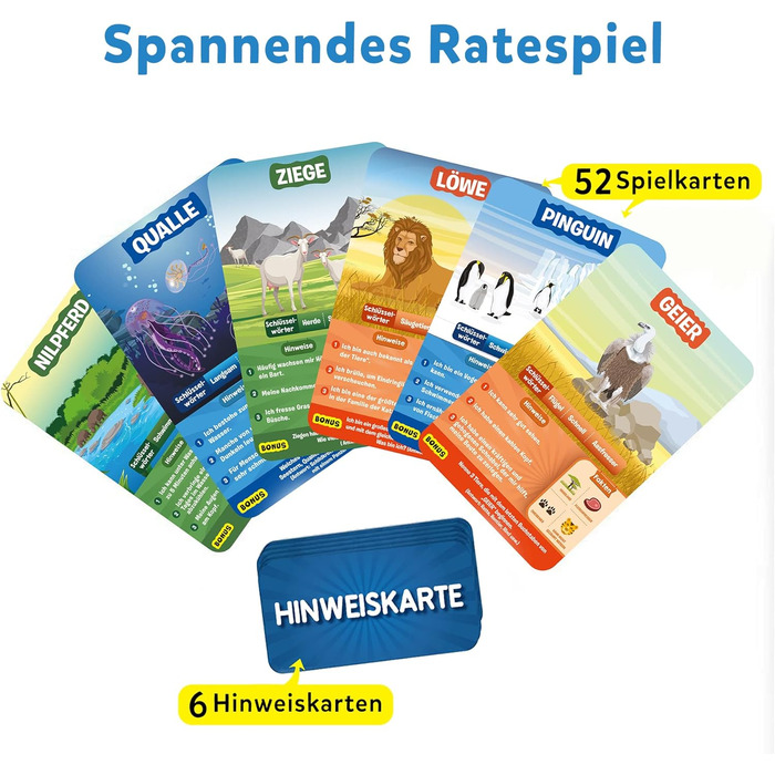 Карткова гра Skillmatics - 10 разів вгадай тваринний світ, подарунки для дітей від 6 років, чудова забава для подорожей та сімейни